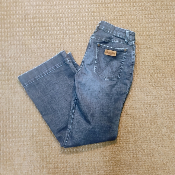 Wrangler Retro Jeans Womens 28X29 Cowgirl Western Boho Denim Flared Wide leg Fit - Picture 2 of 14